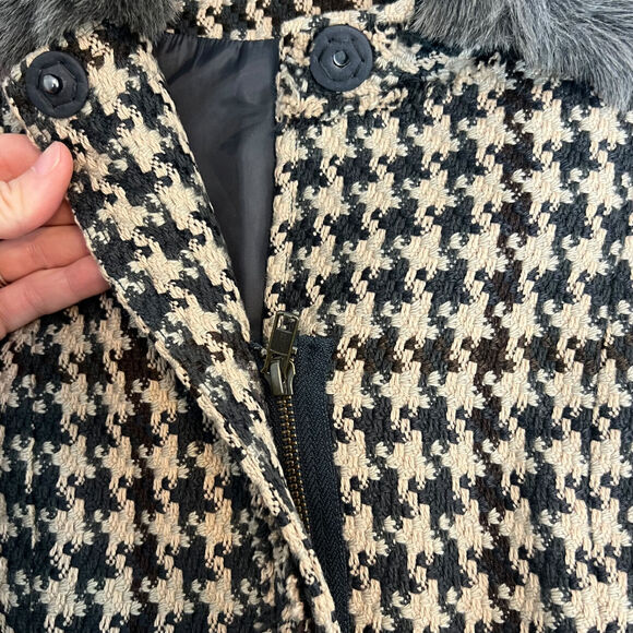 Cabi Jacket Womens 6 Houndstooth Mixer Zip Up Blazer Work Career Preppy 978 - Picture 5 of 13